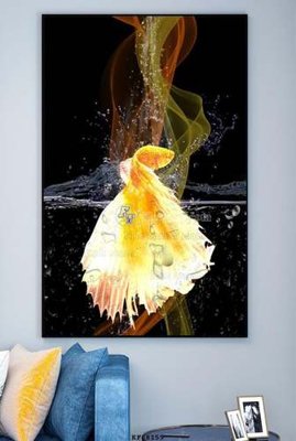 File tranh File tranh hiện đại pha lê gương KF68159 (bản gốc) treo phòng ăn