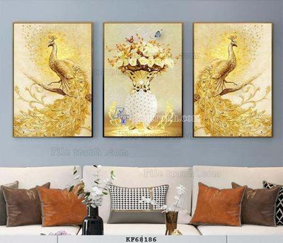 Download file File tranh hiện đại pha lê gương KF68186 (chất lượng in ấn)