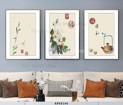 Download file File tranh hiện đại pha lê gương KF68196 (gốc) in mica ốp bếp