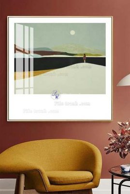 File PSD File tranh hiện đại pha lê gương KF68230 (gốc) cho designer