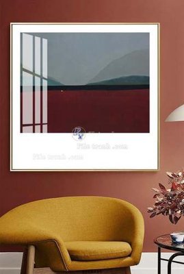 File tranh File tranh hiện đại pha lê gương KF68235 (ảnh gốc) in trần nhà