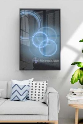 File in ấn File tranh hiện đại pha lê gương KF68246 chuyên nghiệp