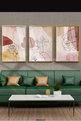 File tranh gốc File tranh hiện đại pha lê gương KF68248 (sắc nét từng chi tiết)