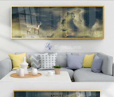 File gốc File tranh hiện đại pha lê gương KF68251 (chuẩn màu) cho in offset