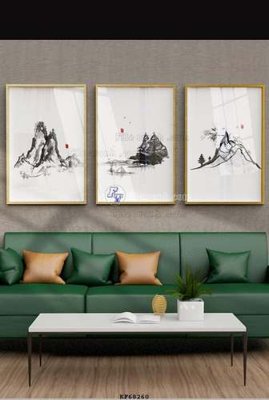 File gốc in mica File tranh hiện đại pha lê gương KF68260 chất lượng