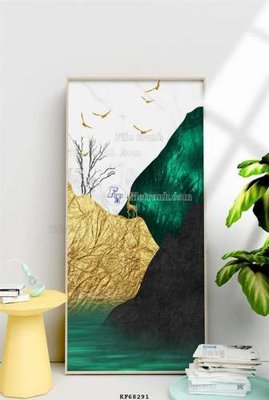 File gốc in ấn File tranh hiện đại pha lê gương KF68291 chất lượng vượt trội