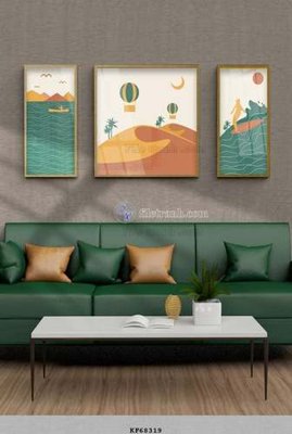 File gốc File tranh hiện đại pha lê gương KF68319 (thiết kế) độc quyền