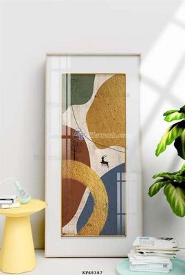 File gốc File tranh hiện đại pha lê gương KF68387 (phong cách) châu Âu