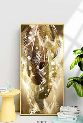 File tranh File tranh hiện đại pha lê gương KF68396 (file gốc) chủ đề phong thủy