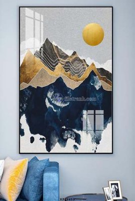 File gốc File tranh hiện đại pha lê gương KF68459 (thiết kế) cho in ấn