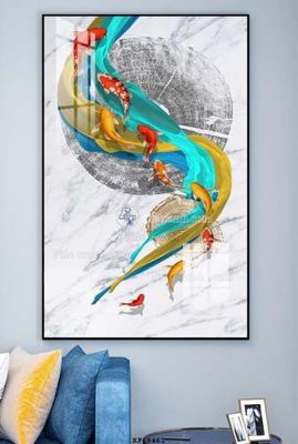 Ảnh gốc File tranh hiện đại pha lê gương KF68461 (nét căng) in mica