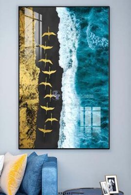 File gốc File tranh hiện đại pha lê gương KF68491 (PNG) không nền chất lượng