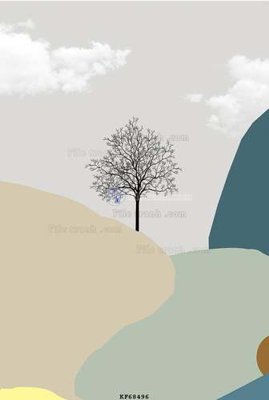 File tranh File tranh hiện đại pha lê gương KF68496 (file gốc) chủ đề phong thủy