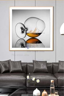 File in lụa File tranh hiện đại pha lê gương KF68515 (phong cảnh) File tranh hiện đại pha lê gương KF68515