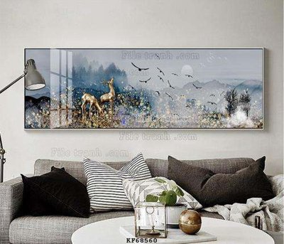 Chi tiết file ảnh File tranh hiện đại pha lê gương KF68560 sắc nét