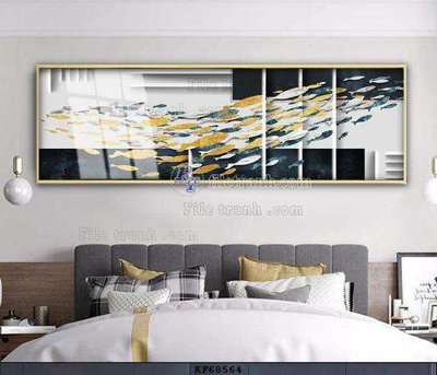 File tranh File tranh hiện đại pha lê gương KF68564 (bản gốc) trang trí văn phòng