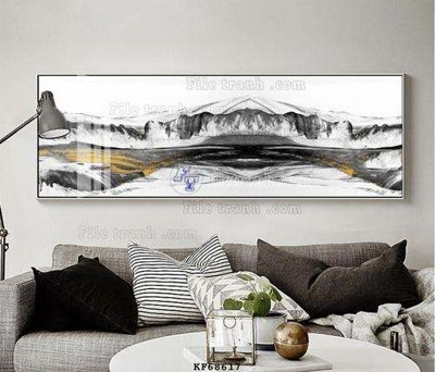 File in trần File tranh hiện đại pha lê gương KF68617 (bản gốc) trời sao