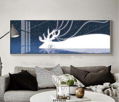 File tranh trang trí File tranh hiện đại pha lê gương KF68628 (tải file gốc)