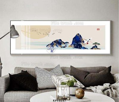 File tranh gốc File tranh hiện đại pha lê gương KF68647 (bản đẹp) độc quyền