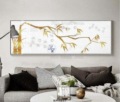 File gốc File tranh hiện đại pha lê gương KF68657 (cho in ấn) độc quyền