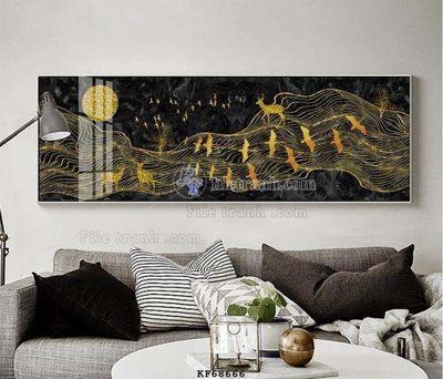 File gốc File tranh hiện đại pha lê gương KF68666 (phiên bản chuẩn) để in ấn