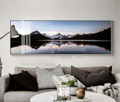 File tranh in trần 3D File tranh hiện đại pha lê gương KF68748 (ảnh gốc)