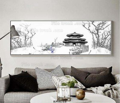 File gốc File tranh hiện đại pha lê gương KF68759 (trang trí) phòng ngủ