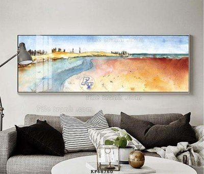 File tranh gốc in trần nhà File tranh hiện đại pha lê gương KF68760 3D