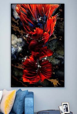 File tranh File tranh hiện đại pha lê gương KF68871 (file gốc) chuẩn màu in