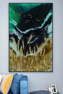 File tranh File tranh hiện đại pha lê gương KF68902 (bản gốc) treo phòng ăn