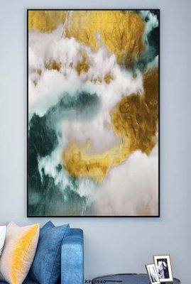 File tranh File tranh hiện đại pha lê gương KF68940 (file gốc) chủ đề phong thủy