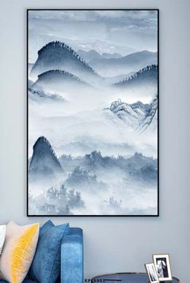 File in lụa File tranh hiện đại pha lê gương KF68951 (chất lượng cao) File tranh hiện đại pha lê gương KF68951