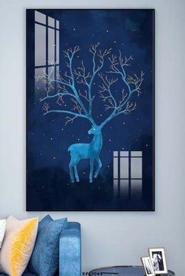 File tranh File tranh hiện đại pha lê gương KF69044 (bản gốc) in lụa 3D