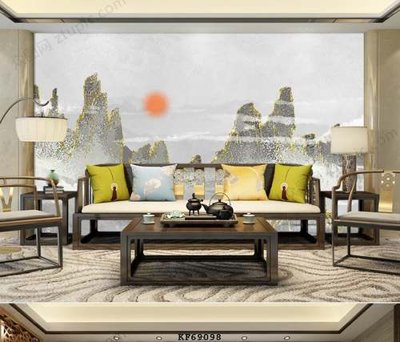 File gốc File tranh hiện đại pha lê gương KF69098 (PNG) nền trong suốt