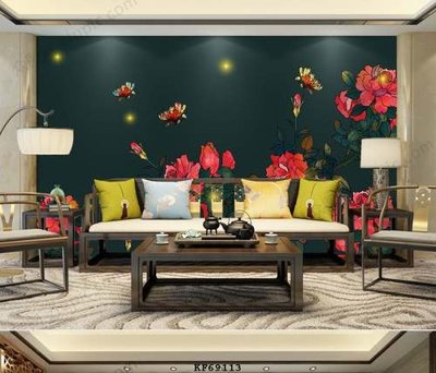 File tranh File tranh hiện đại pha lê gương KF69113 (file gốc) chủ đề phong thủy