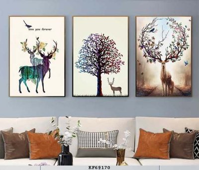 File gốc File tranh hiện đại pha lê gương KF69170 (ảnh chi tiết) để in trần