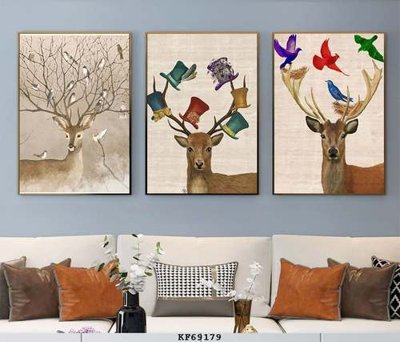 File gốc File tranh hiện đại pha lê gương KF69179 (trang trí) phòng làm việc