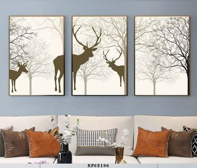 File gốc in mica File tranh hiện đại pha lê gương KF69196 chất lượng