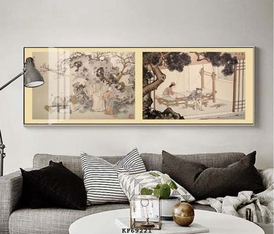 File in lụa File tranh hiện đại pha lê gương KF69221 (tân cổ điển) File tranh hiện đại pha lê gương KF69221