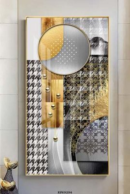 File gốc File tranh hiện đại pha lê gương KF69294 (in lụa) tranh thuận buồm