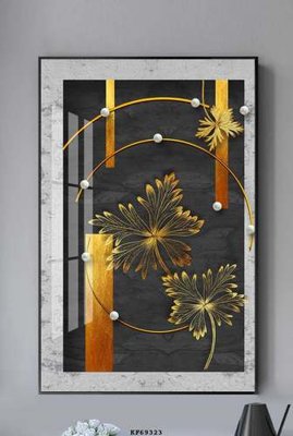 File in lụa File tranh hiện đại pha lê gương KF69323 (tân cổ điển) File tranh hiện đại pha lê gương KF69323