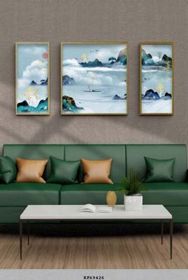 File in trần File tranh hiện đại pha lê gương KF69426 (bản gốc 3D) sống động