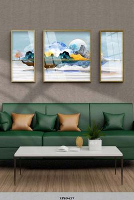 File gốc File tranh hiện đại pha lê gương KF69427 (PNG) không nền chất lượng