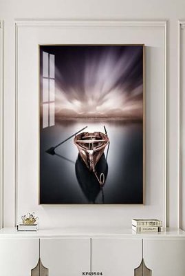 File in ấn cao cấp File tranh hiện đại pha lê gương KF69504 (file gốc)