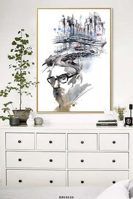 File ảnh File tranh hiện đại pha lê gương KF69520 (gốc) in PP, decal