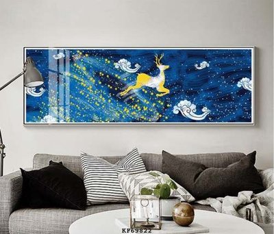 File gốc File tranh hiện đại pha lê gương KF69822 (in lụa) tranh phong thủy