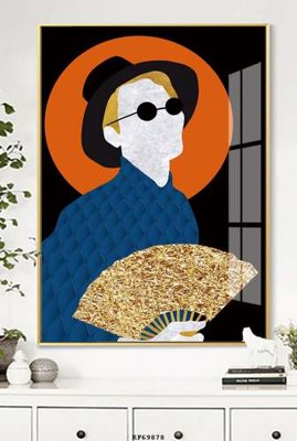 File gốc File tranh hiện đại pha lê gương KF69878 (phiên bản chuẩn) để in ấn