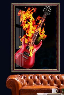 Ảnh gốc File tranh hiện đại pha lê gương KF69880 (độ nét cao) in tráng gương