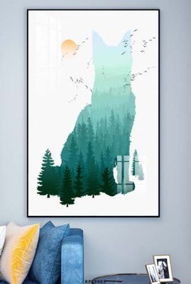 File gốc File tranh hiện đại pha lê gương KF69903 (in lụa) hoa văn cổ điển