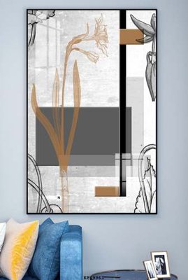 File gốc File tranh hiện đại pha lê gương KF69961 (ảnh rõ nét) để in